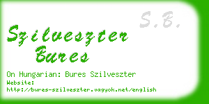 szilveszter bures business card